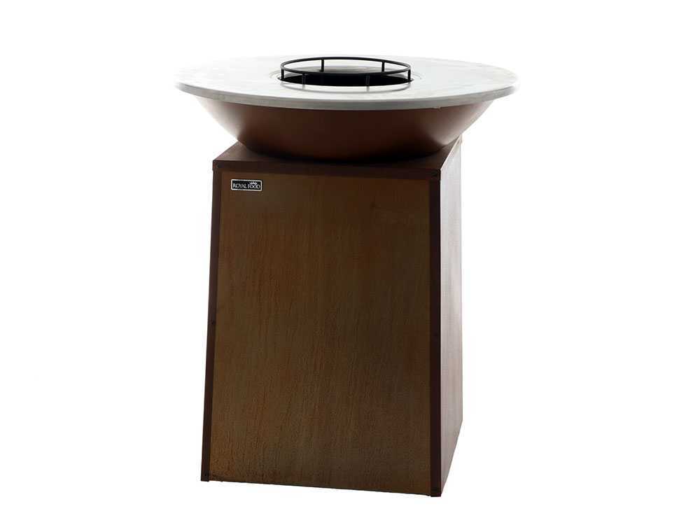 RoyalFood COR-4000 – Barbacoa de leña de acero corten - Imagen 4