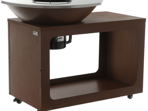 RoyalFood COR-4250 – Barbacoa de leña de acero corten