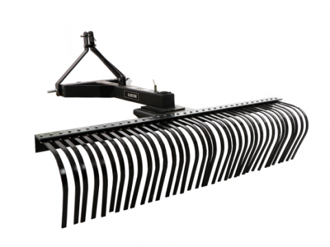 Rastrillo para tractor Blackstone B-LRK 180 con enganches de 3 puntos