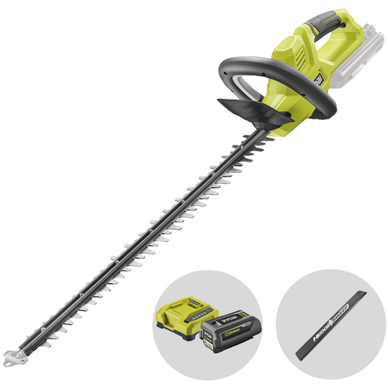 RYOBI RY36HT60A-140 – cortasetos a batería – 36 V 4 Ah – con cuchillas de 60 cm