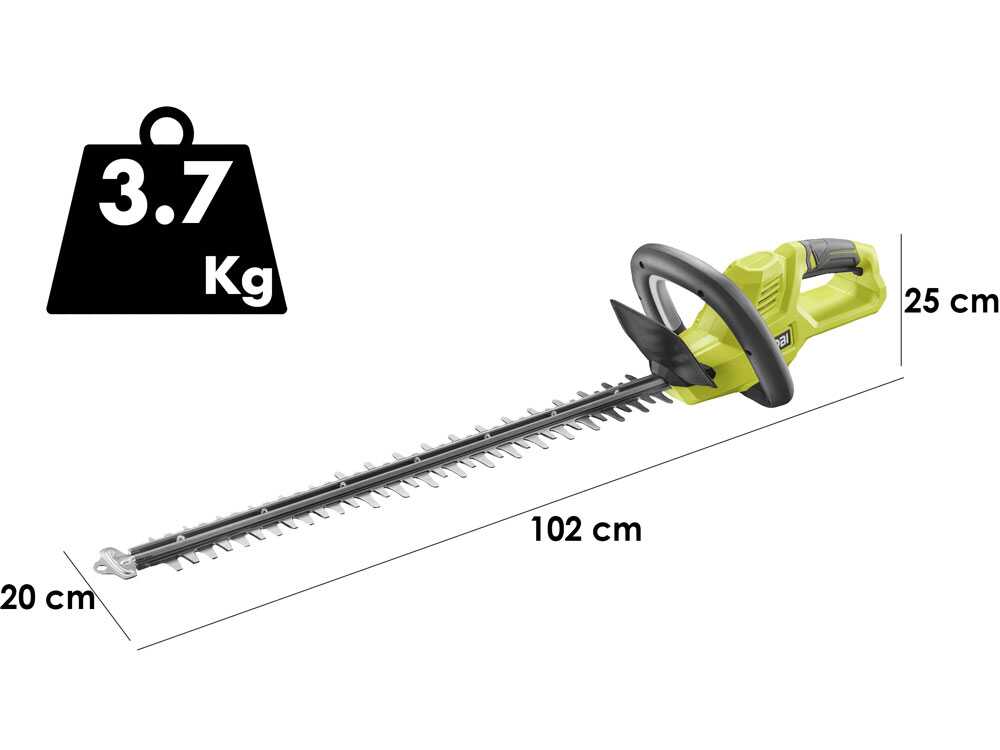 RYOBI RY36HT60A-140 – cortasetos a batería – 36 V 4 Ah – con cuchillas de 60 cm - Imagen 4