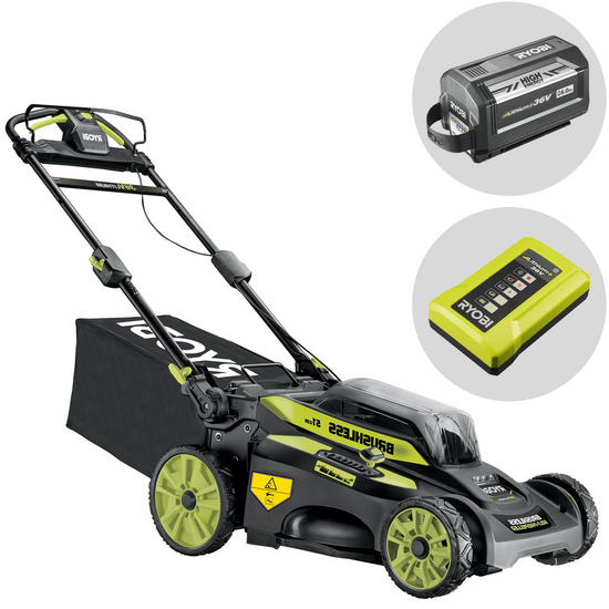 Ryobi RY36LMX51A-160 – Cortacésped de tracción a batería – MAX POWER 36V/6Ah – Corte 51 cm