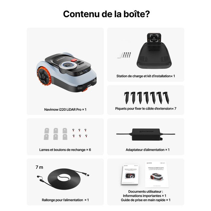 Segway Navimow i220 LiDAR Pro Robot cortacésped+Garage M sin cable perimetral 2000m² LiDAR+Visión+NRTK AWD Xero-Turn cartografía automática - Imagen 6