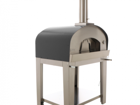Seven Italy Eros – Horno de leña de exterior con carro – Antracita