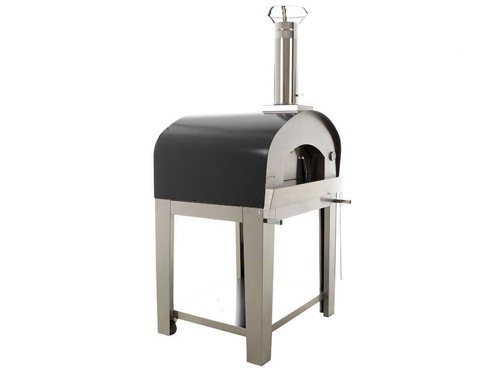 Seven Italy Eros – Horno de leña de exterior con carro – Antracita - Imagen 5