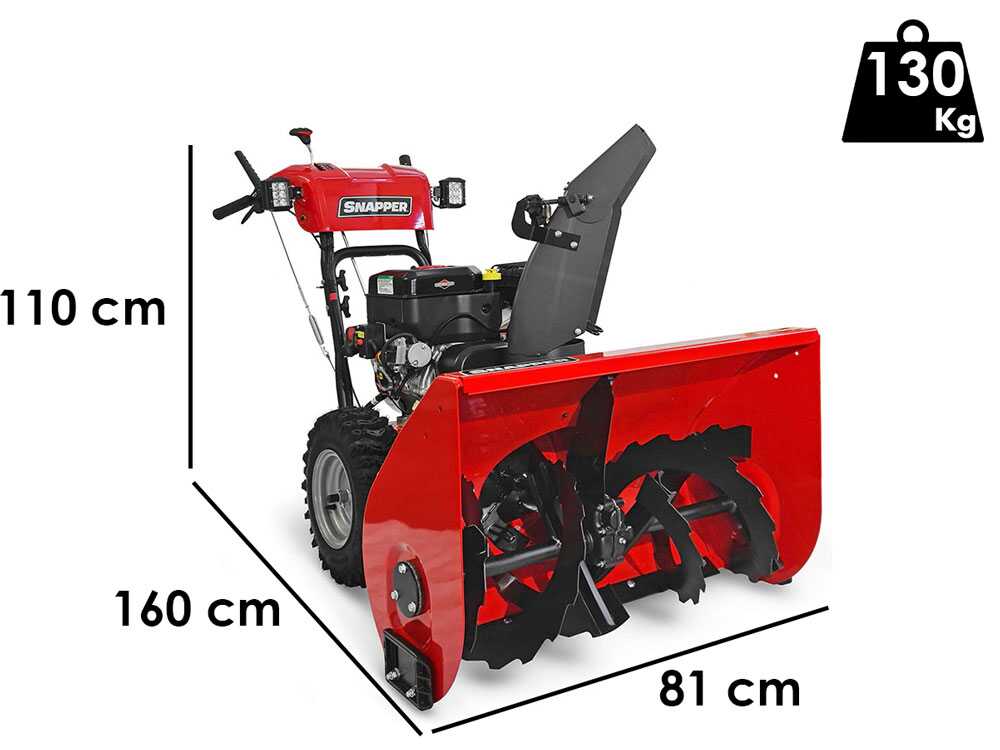 Snapper H1732ES – Quitanieves de gasolina – B&S 1650 Snow - Imagen 2