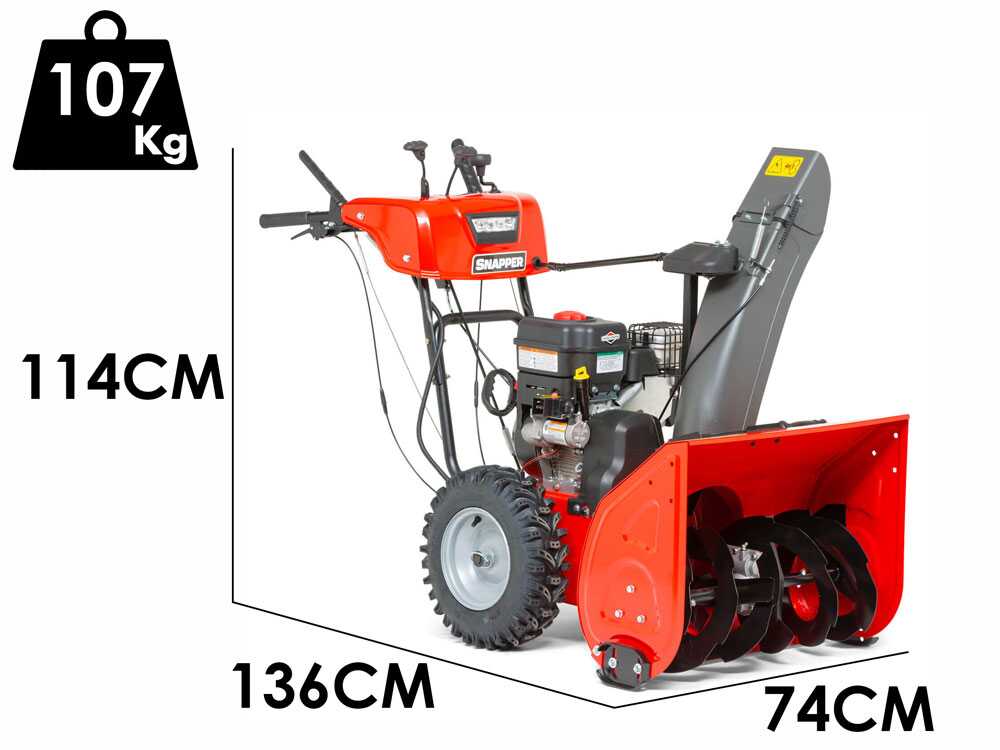 Snapper M1527SE – Quitanieves de gasolina – B&S 1450 Snow - Imagen 2