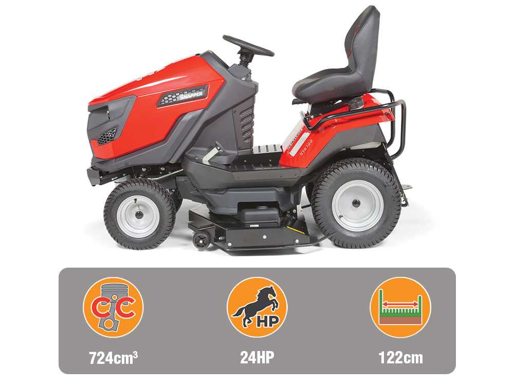 Snapper STX122 – Tractor cortacésped – Briggs & Stratton 724 cm³ – Descarga trasera y mulching 50 % - Imagen 3