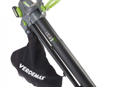 Soplador aspirador de hojas Verdemax SAR40 – 2 Baterías 20V 2.5Ah