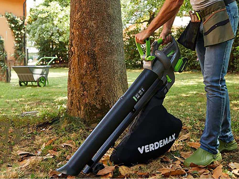 Soplador aspirador de hojas Verdemax SAR40 – 2 Baterías 20V 2.5Ah - Imagen 3
