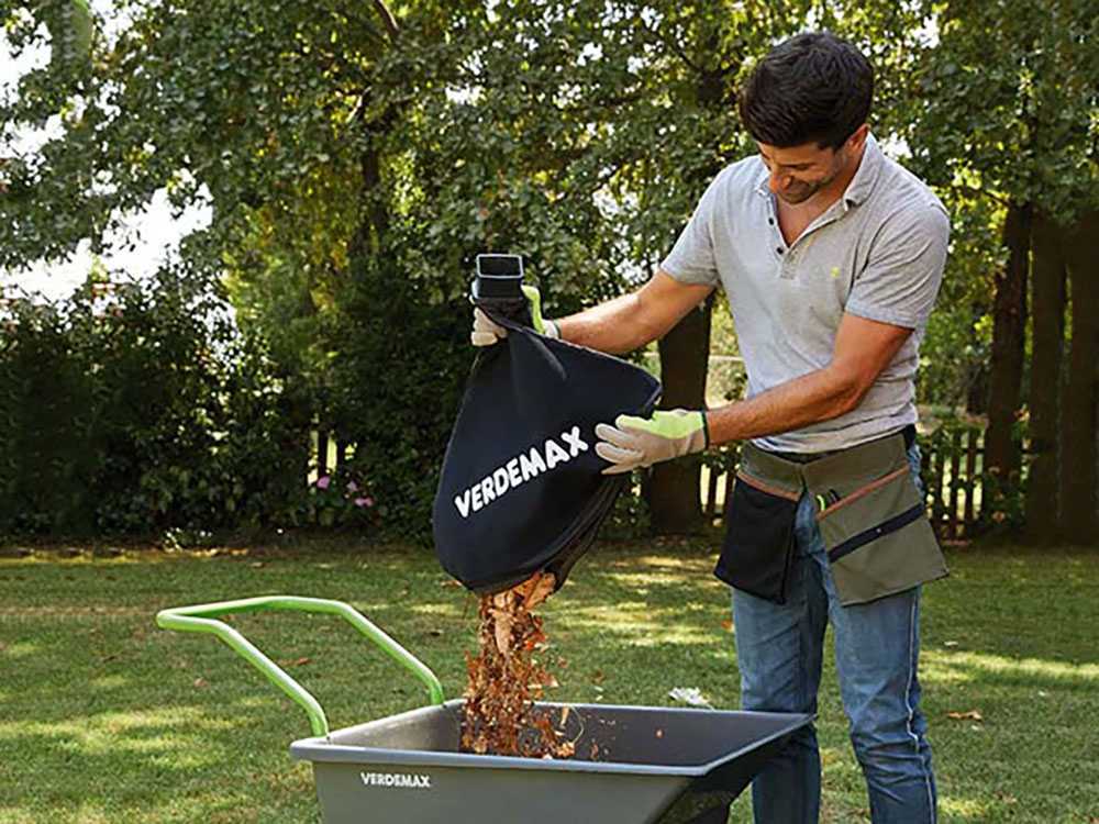 Soplador aspirador de hojas Verdemax SAR40 – 2 Baterías 20V 2.5Ah - Imagen 4