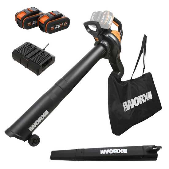 Soplador a batería 3 en 1 WORX WG583E – 2x20V/4Ah