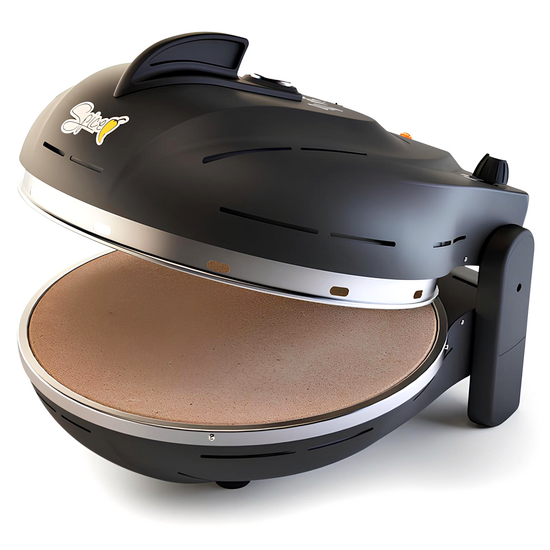 Spice Electronics Diavola Pro V 2.0 Negro – Horno de pizza eléctrico – Piedra refractaria Biscotto Casapulla