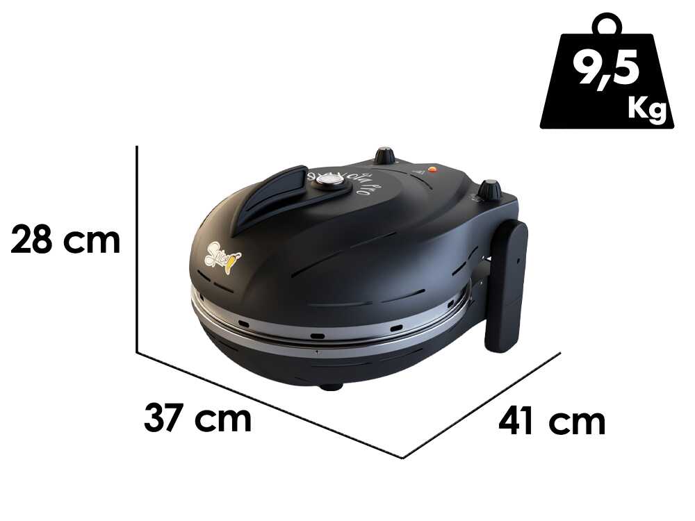 Spice Electronics Diavola Pro V 2.0 Negro – Horno de pizza eléctrico – Piedra refractaria Biscotto Casapulla - Imagen 2