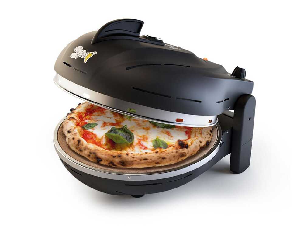 Spice Electronics Diavola Pro V 2.0 Negro – Horno de pizza eléctrico – Piedra refractaria Biscotto Casapulla - Imagen 4