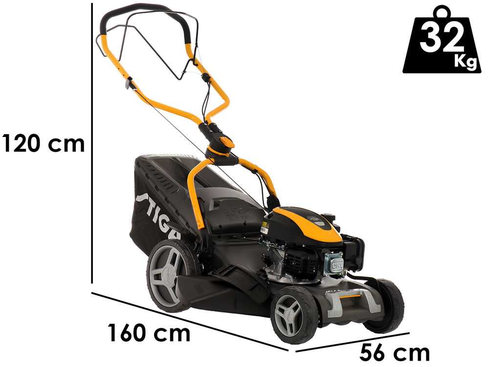 Stiga COMBI 748 S – Cortacésped de gasolina de tracción – 4 en 1 – Motor ST 140 - Imagen 2