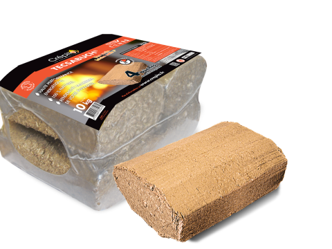 TRONCOS DE MADERA COMPRIMIDA TECSABUCH CRÉPITO (PALÉ DE 1T)