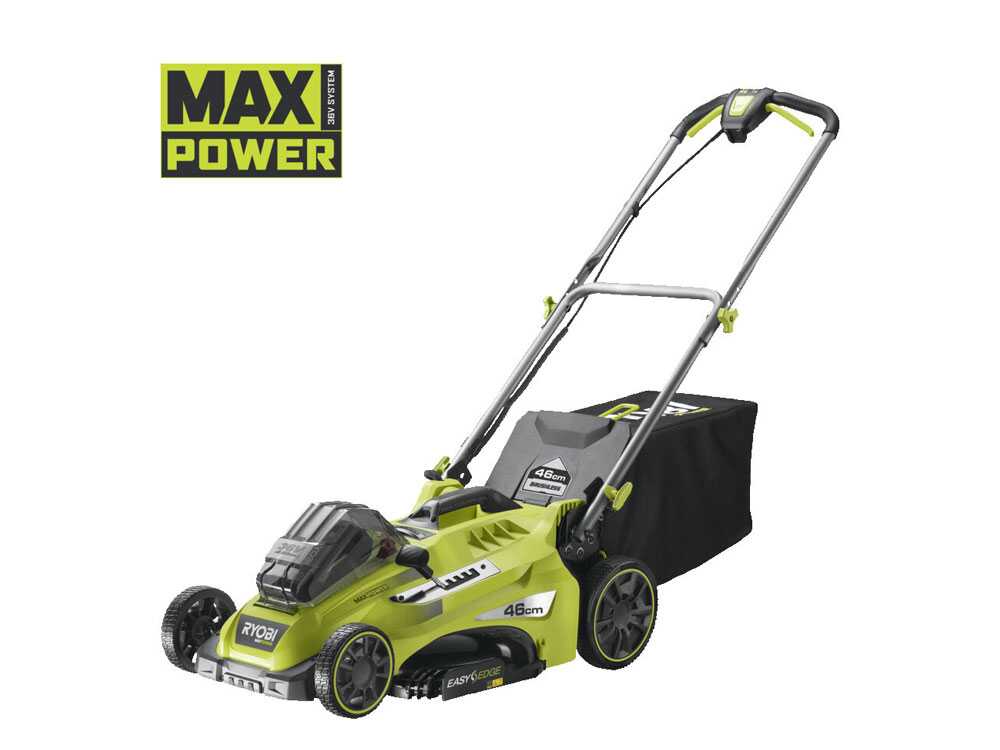 Cortacésped a batería RYOBI RLM36X46H50PG – MAX POWER 36V – 5Ah – recogedor de 45 l – corte de 46 cm - Imagen 2