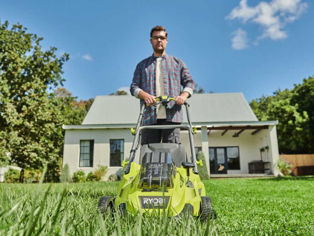 Cortacésped a batería RYOBI RLM36X46H50PG – MAX POWER 36V – 5Ah – recogedor de 45 l – corte de 46 cm - Imagen 4