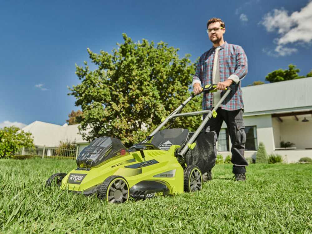 Cortacésped a batería RYOBI RLM36X46H50PG – MAX POWER 36V – 5Ah – recogedor de 45 l – corte de 46 cm - Imagen 5