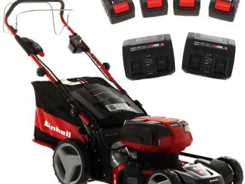 Cortacésped a batería Einhell GE-CM 36/47 S HW Li – Cortacésped autopropulsado 47 cm – 4 X 4Ah