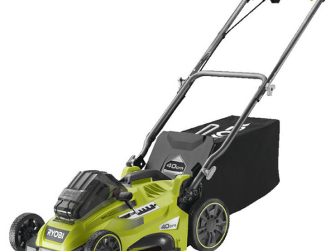 Cortacésped a batería RYOBI RLM36X41H50PG – MAX POWER 36V – 5Ah – recogedor de 45 L – corte de 40 cm