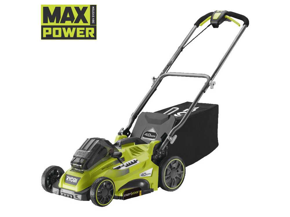 Cortacésped a batería RYOBI RLM36X41H50PG – MAX POWER 36V – 5Ah – recogedor de 45 L – corte de 40 cm - Imagen 2