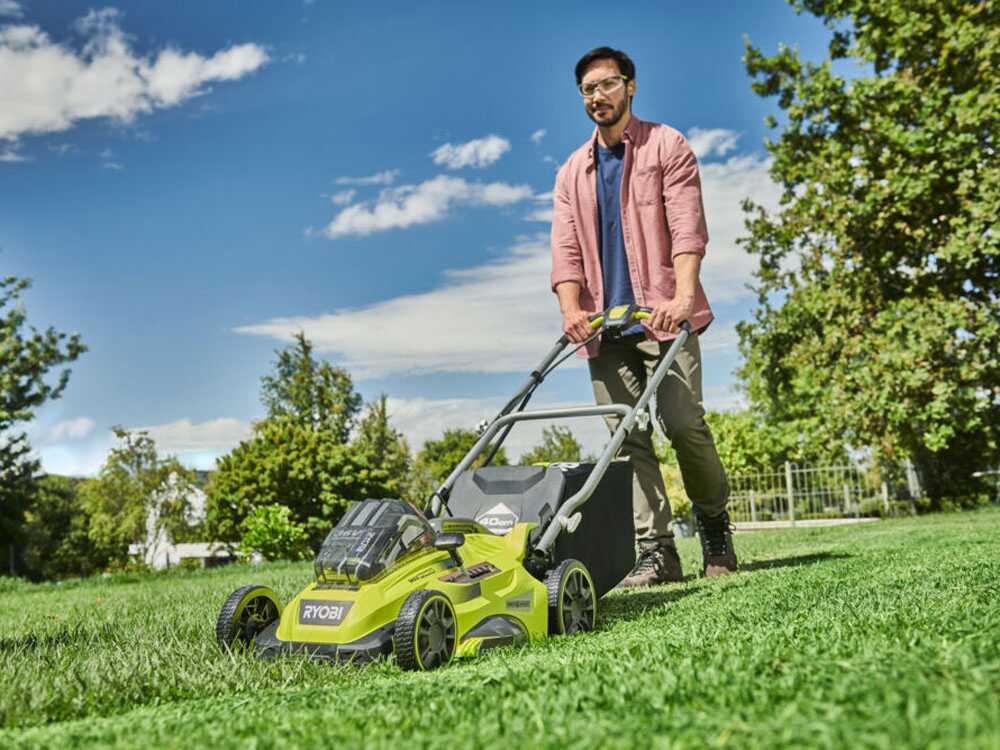 Cortacésped a batería RYOBI RLM36X41H50PG – MAX POWER 36V – 5Ah – recogedor de 45 L – corte de 40 cm - Imagen 4