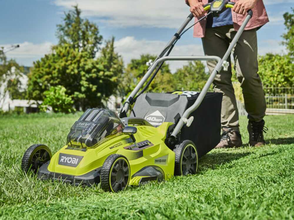 Cortacésped a batería RYOBI RLM36X41H50PG – MAX POWER 36V – 5Ah – recogedor de 45 L – corte de 40 cm - Imagen 5