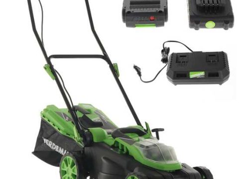 Cortacésped a batería Verdemax RS20 – 2 Baterías 20V/2.5Ah – Amplitud de corte 38 cm