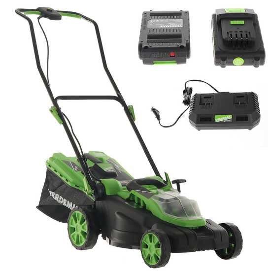 Cortacésped a batería Verdemax RS20 – 2 Baterías 20V/2.5Ah – Amplitud de corte 38 cm