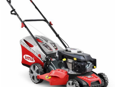 Cortacésped de empuje Ama NRS 465T de gasolina – 4en1: recogedor, mulching, descarga lateral, trasera