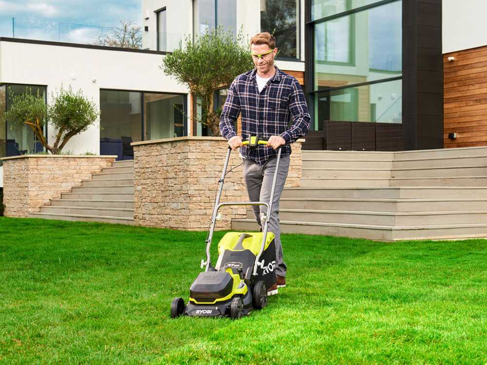 Cortacésped eléctrico a batería RYOBI RY18LMX37A-150 – 18V – 5Ah – recogedor de 45 l -corte de 37 cm - Imagen 2