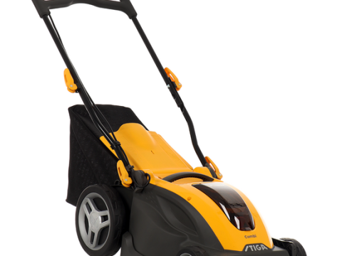 Cortacésped eléctrico a batería Stiga COMBI 340e – Cuchilla de 38cm – Batería de 4 Ah y cargador incluidos