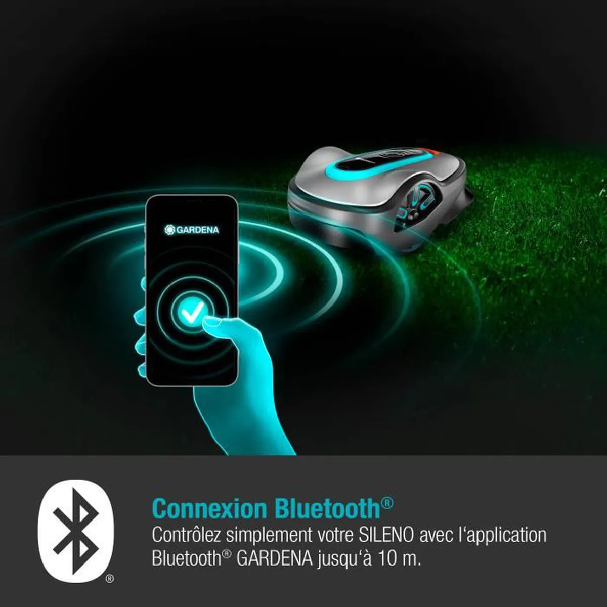 Robot cortacésped GARDENA SILENO life 750 – 750m² – 15101-26 - Imagen 3