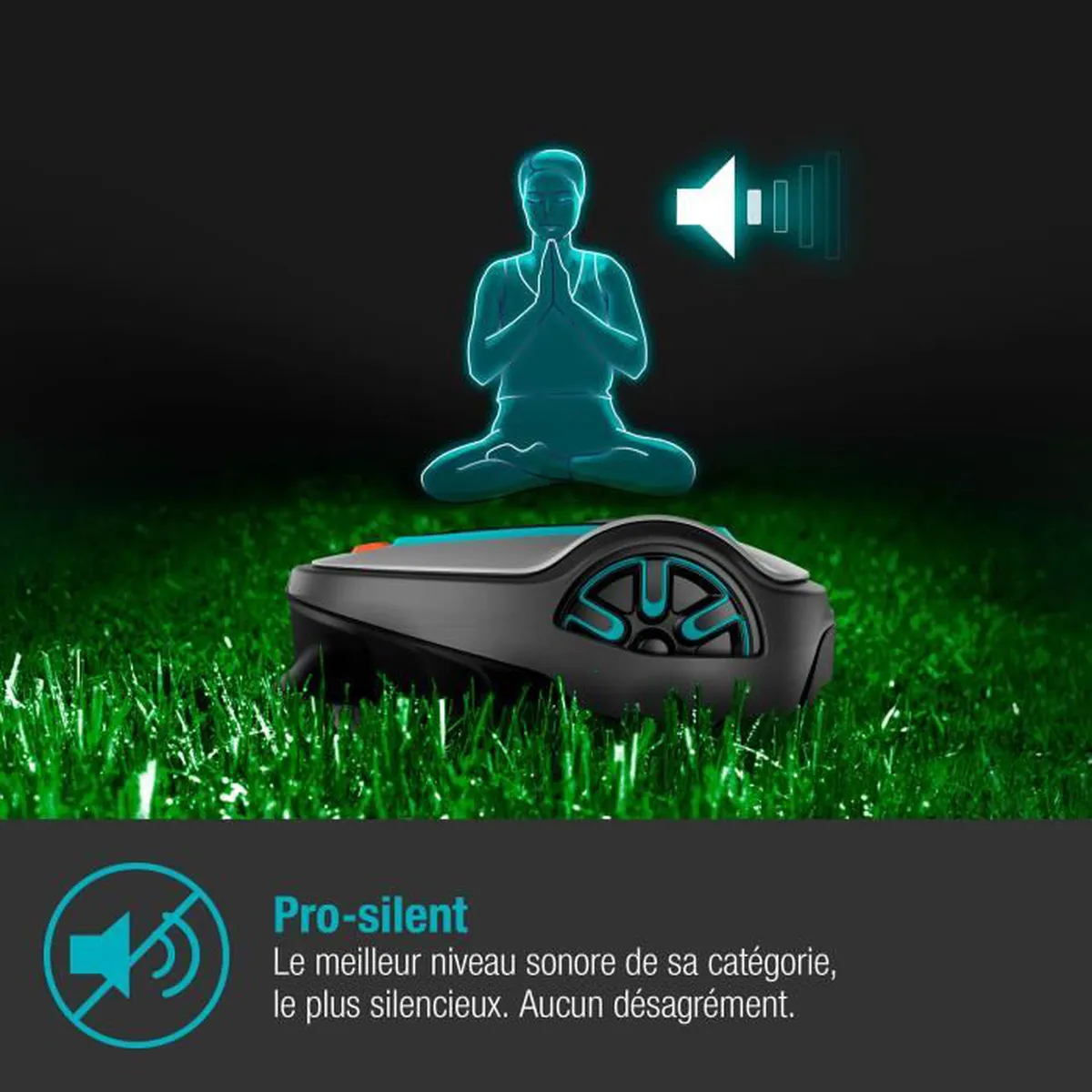 Robot cortacésped GARDENA SILENO life 750 – 750m² – 15101-26 - Imagen 4