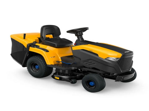 Tractor cortacésped a batería Stiga Estate 384e – Recogedor – Potencia 48 V/30 Ah