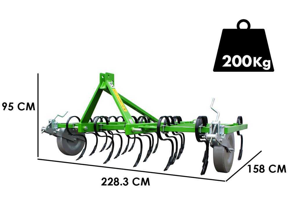 Vibrocultivador Bomet Carina S-TINES – 21 brazos – Anchura de trabajo 210 cm - Imagen 2