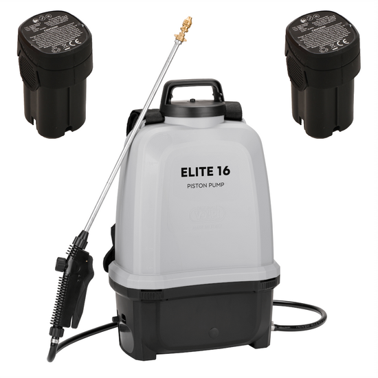 Volpi ELITE 16 – Bomba de pulverización de mochila a batería – 2X 14.4V 2Ah – 8 bar