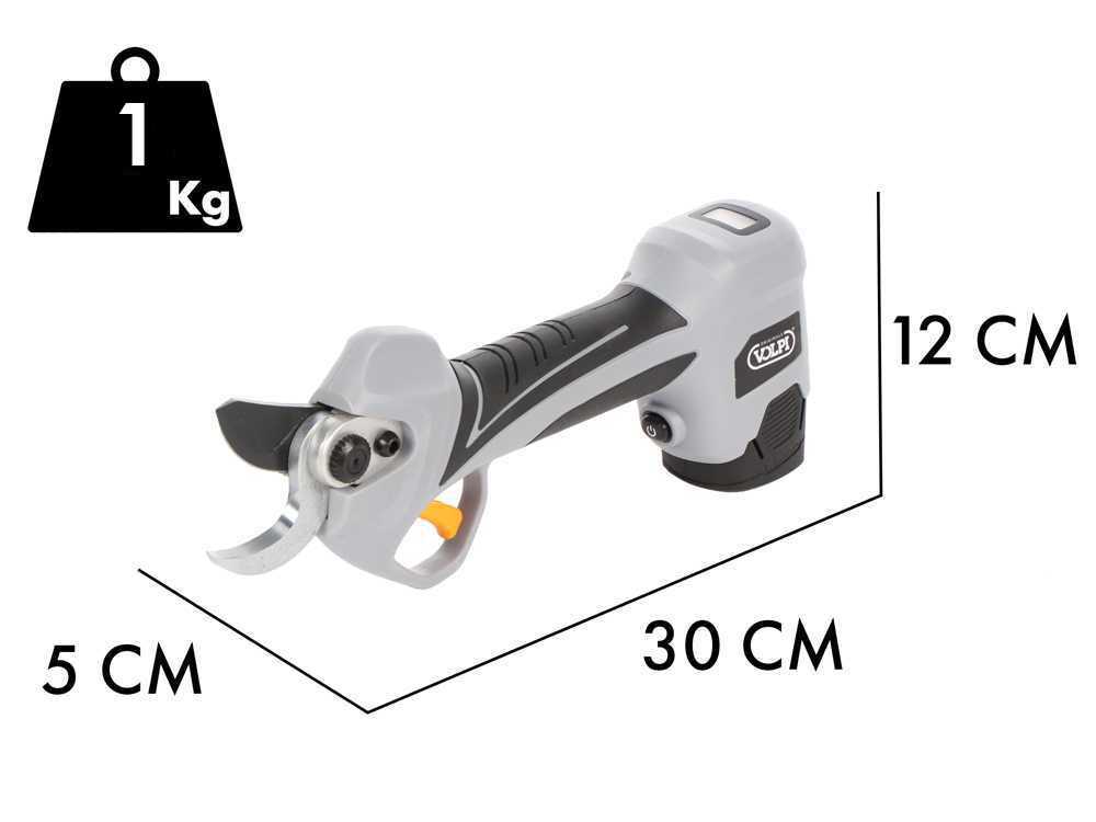Volpi Kamikaze KV360 – Tijera de podar eléctrica – 2x 14,4 V/2,5 Ah - Imagen 2