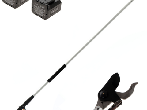 Volpi KV201 – Tijera de podar eléctrica con pértiga – 2×21.6V 4Ah