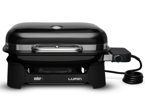 Weber Lumin Compact Black – Barbacoa eléctrica portátil