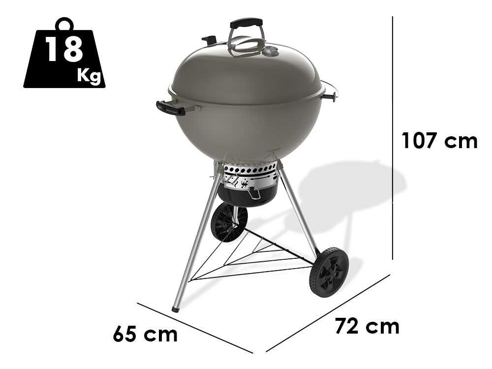Weber Master-Touch GBS C-5755 Smoke Grey 57 cm – Barbacoa de carbón - Imagen 3