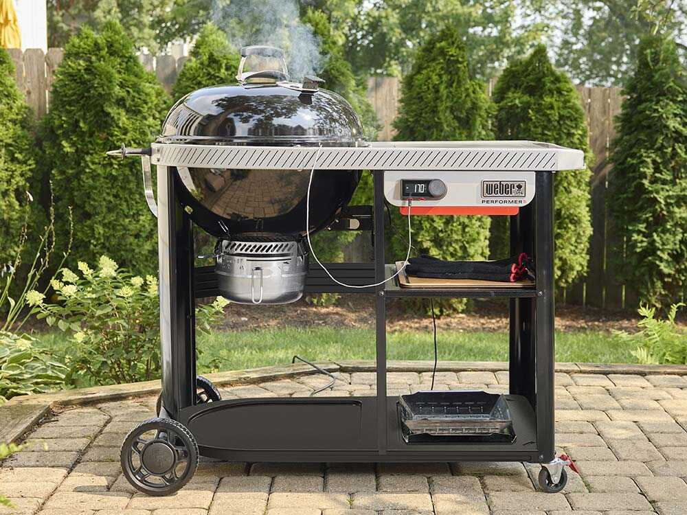 Weber Performer Premium Smart – Barbacoa de carbón vegetal – Parrilla de 57 cm - Imagen 2