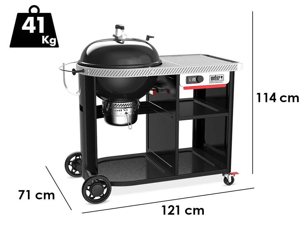 Weber Performer Premium Smart – Barbacoa de carbón vegetal – Parrilla de 57 cm - Imagen 3