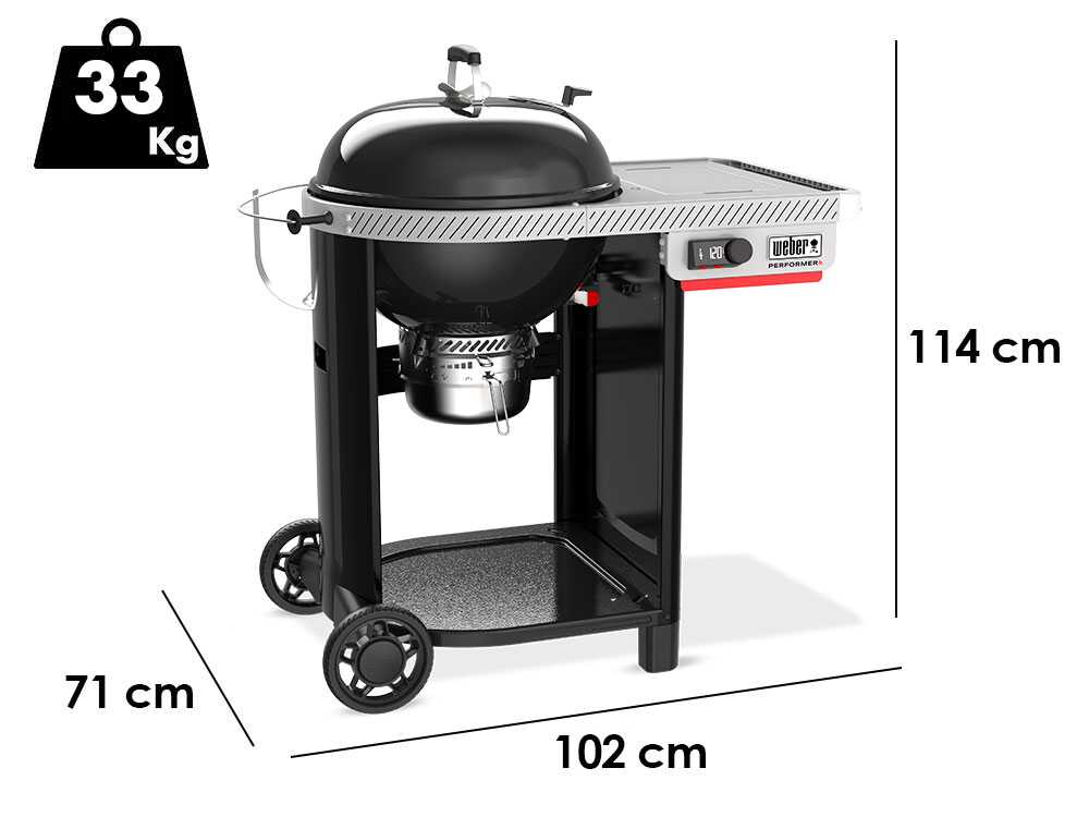 Weber Performer Smart – Barbacoa de carbón – Parrilla de 57 cm - Imagen 3