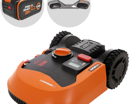 Worx Landroid WR147E.1 – Robot cortacésped – Con perímetro – Batería 20V y 4 Ah – L1000 – ¡Sensores de obstáculos de regalo!