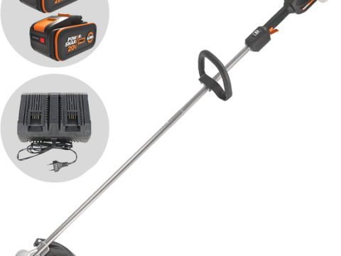 Worx Nitro WG185E – Desbrozadora a batería – 40 V – 2×20 V/4 Ah