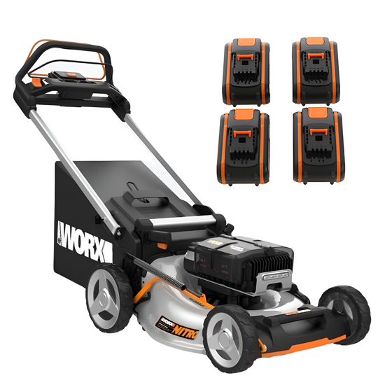 Worx Nitro WG761E – Cortacésped autopropulsado a batería – 80V / 4Ah – corte de 51 cm