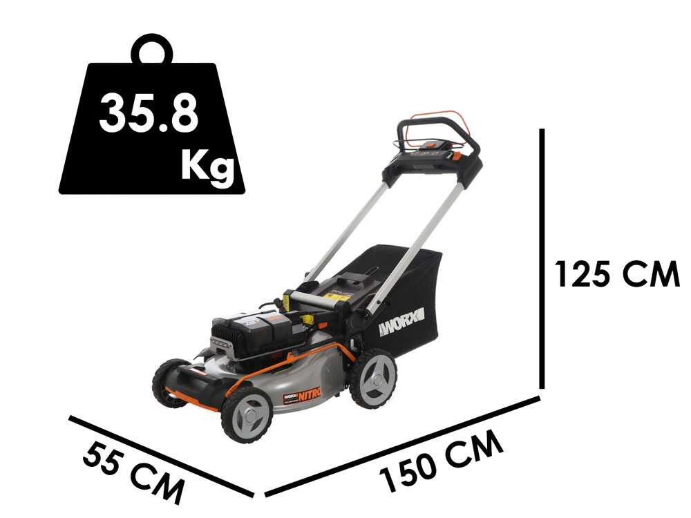 Worx Nitro WG761E – Cortacésped autopropulsado a batería – 80V / 4Ah – corte de 51 cm - Imagen 3